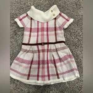 Janie and Jack Charming Plaid Knit Dress for Kids